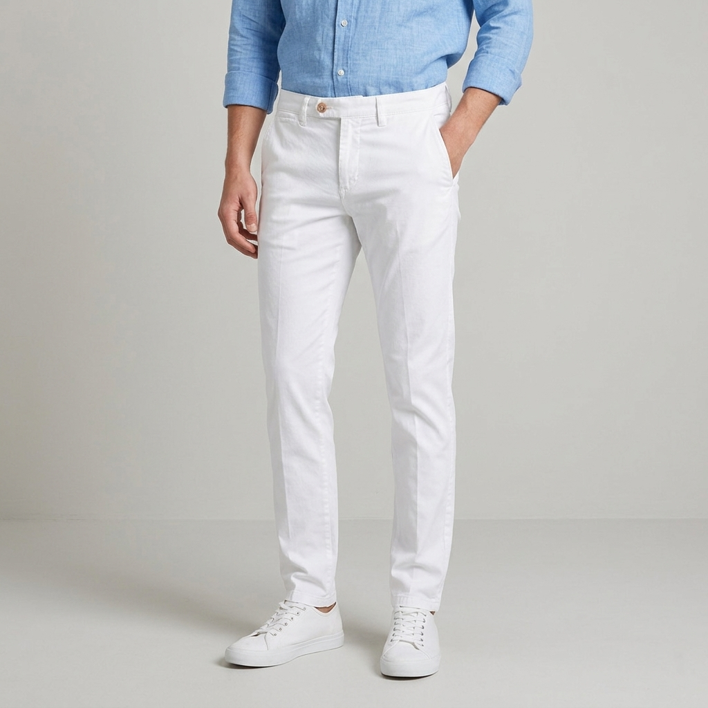 Pantalone uomo raso di cotone MARSIGLIA76 - REVISION