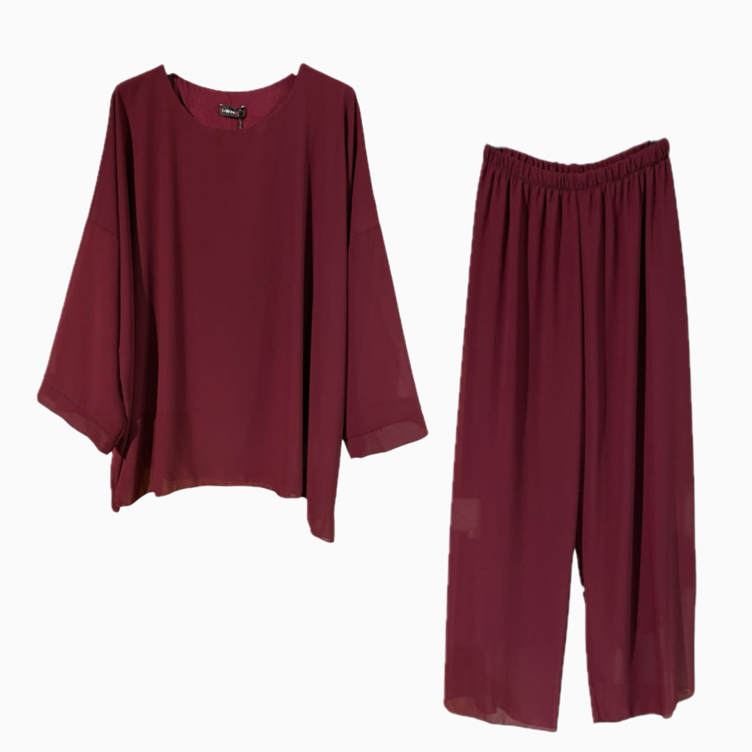 Completo donna tessuto chiffon 26090U