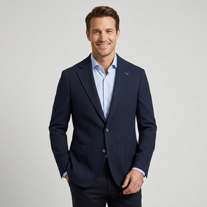 Giacca uomo slim fit tessuto lavorato CARMELO
