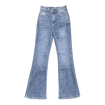 Jeans fondo a zampa lavaggio denim medio 38D101 - EXTYN