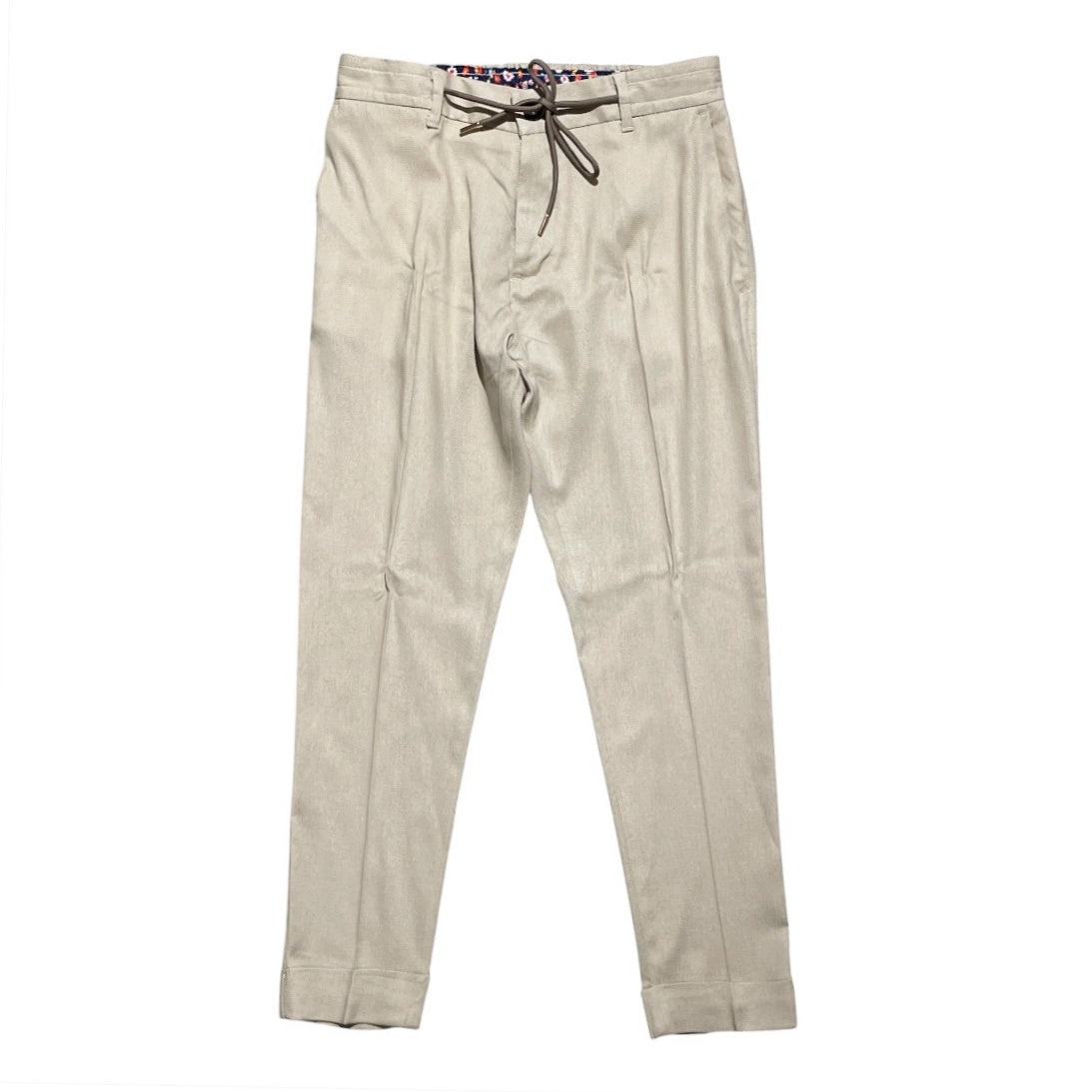 Pantalaccio puro lino tessuto lavorato ISCHIA-LINOELAST - L'UOMO SARTORIALE