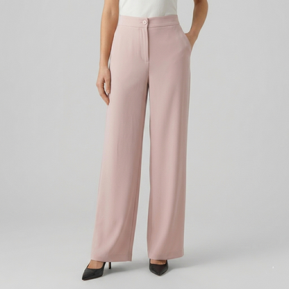 Pantalone donna palazzo tessuto fluido 02901 - ELENA CASALI