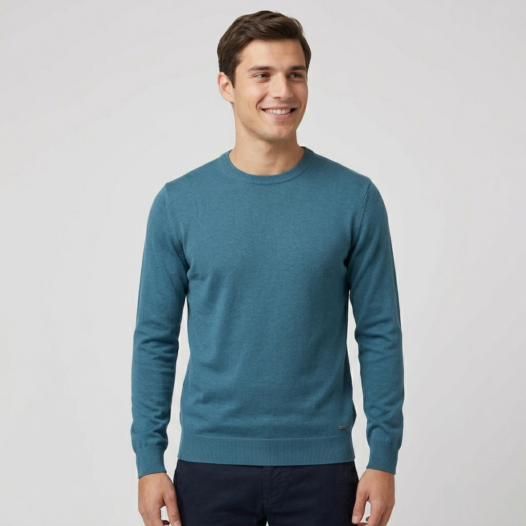 Maglia girocollo in cotone MK10001 - MARKUP