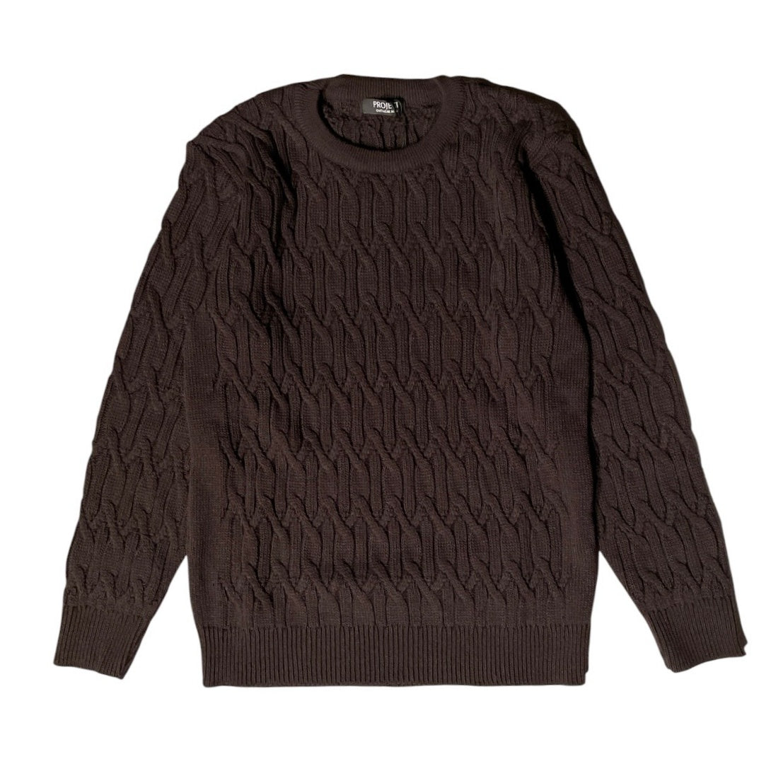 Maglia uomo motivo trecce PJ2665 - PROJECT