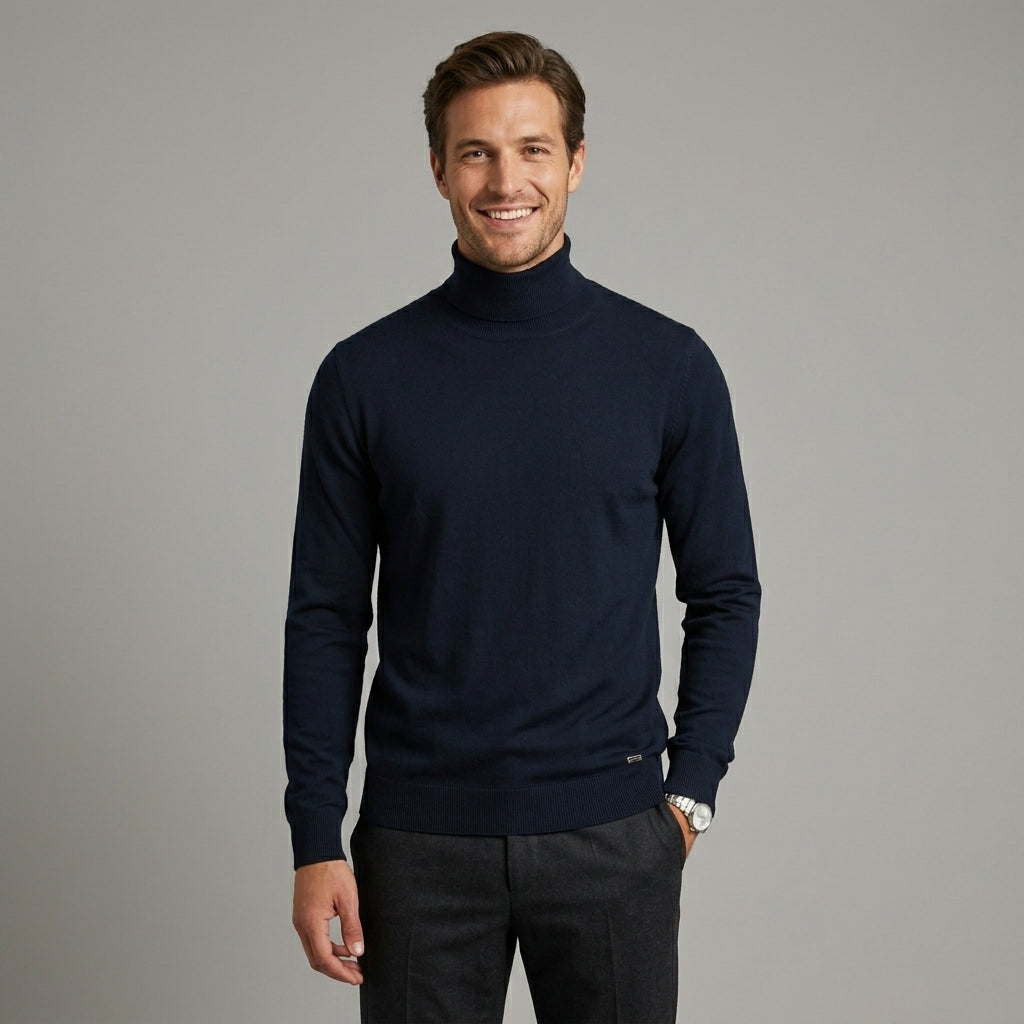 Maglia uomo basic collo alto viscosa silk touch MK20015 - MARKUP