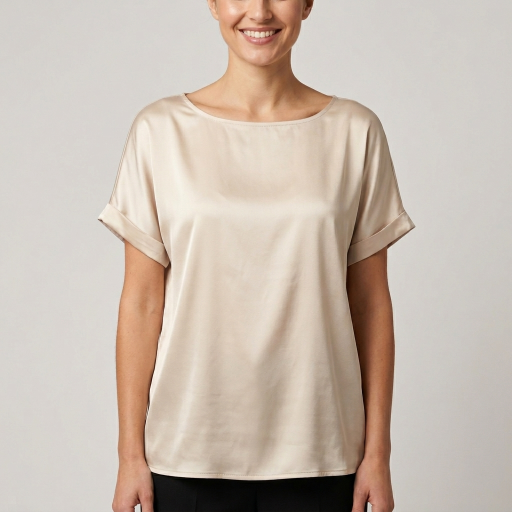 T-shirt in viscosa effetto satin 138269 - FRANZESE