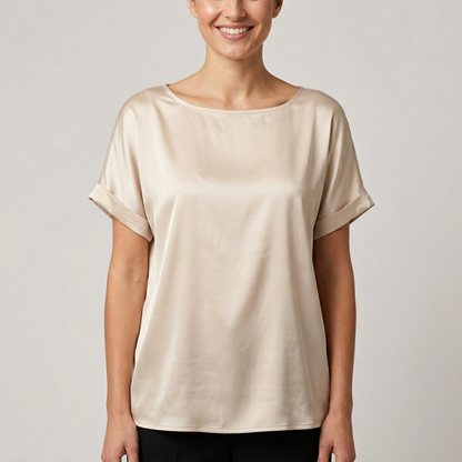 T-shirt in viscosa effetto satin 138269 - FRANZESE