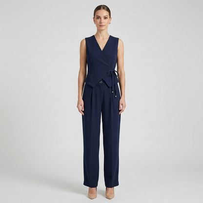 Coordinato con gilet incrocio 3484 - FRANZESE