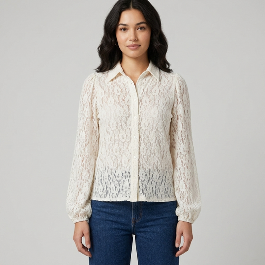 Camicia in pizzo 28D252 - EXTYN