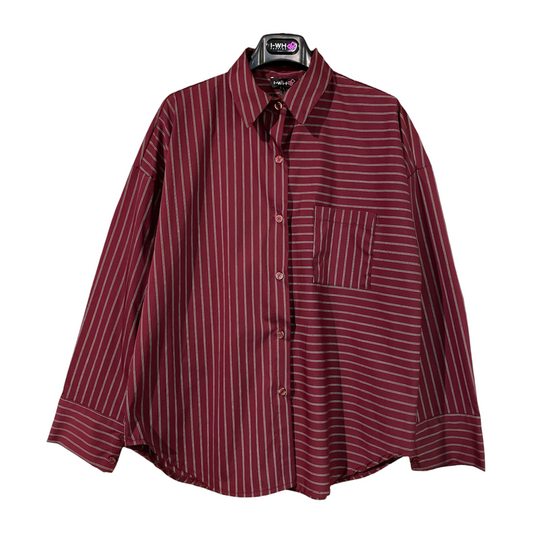 Camicia donna oversize in cotone 24047