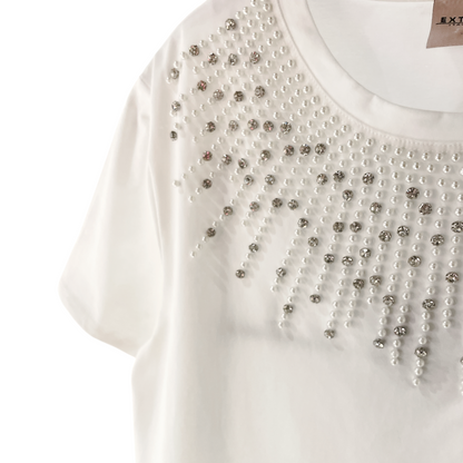 T-shirt cotone con applicazioni 15D170 - EXTYN