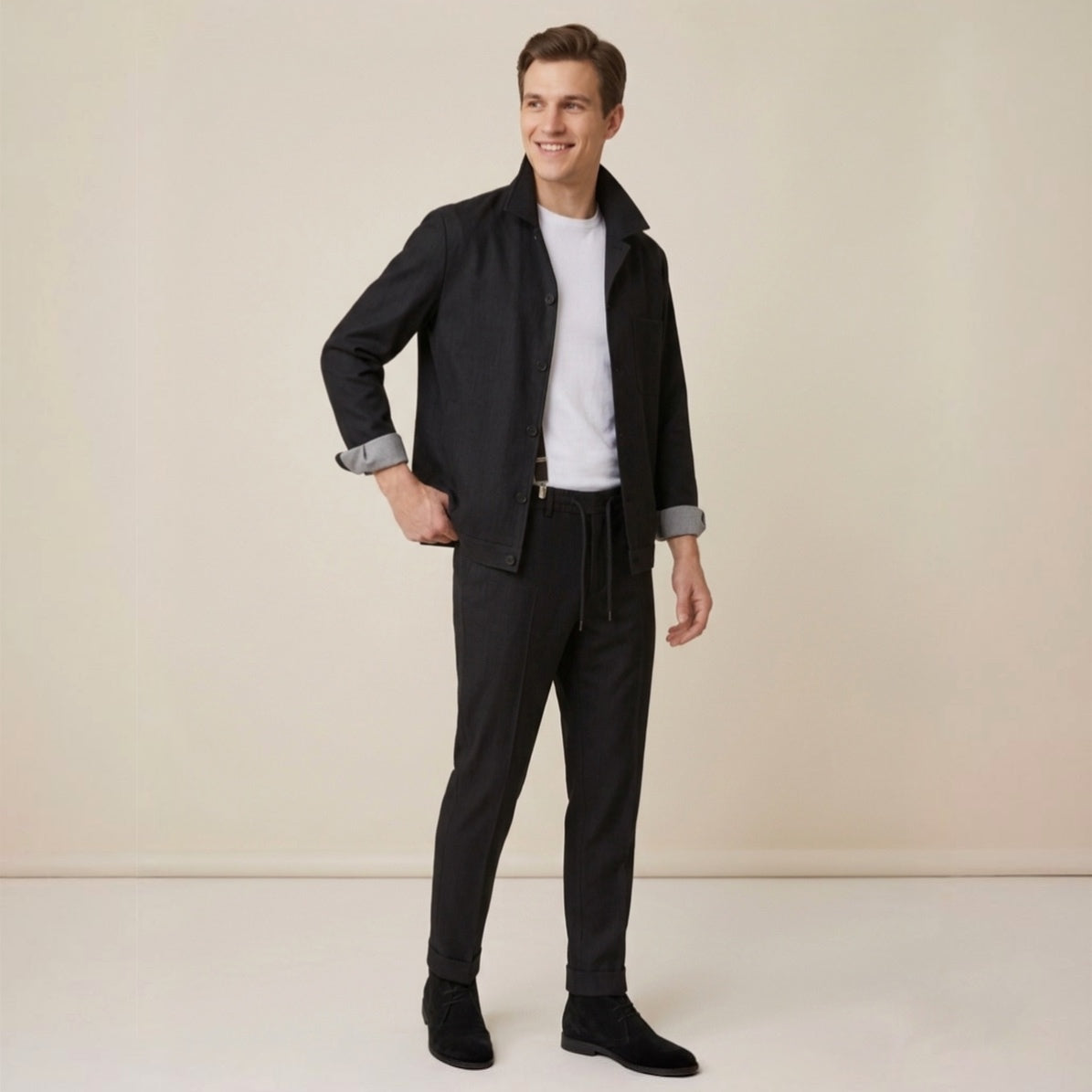 Abito uomo overshirt e pantalaccio POSILLIPO - L'UOMO SARTORIALE