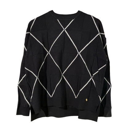 Maglia donna motivo rombi CM393 - CAROLA MARIA