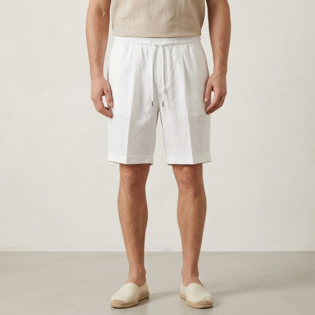 Bermuda uomo in lino EGITTO-LINO - L'UOMO SARTORIALE
