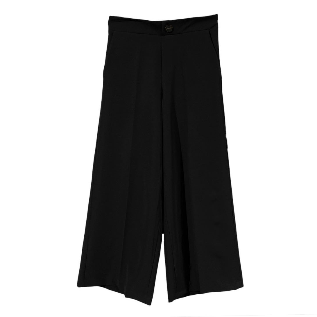 Pantalone donna tessuto tecnico modello palazzo 7/8 - AVENUE