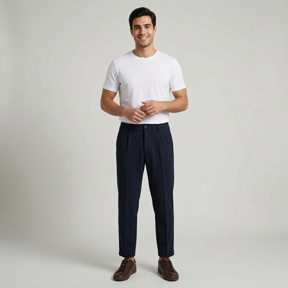 Pantalone slim fit tessuto lavorato GF204 - FRANZESE