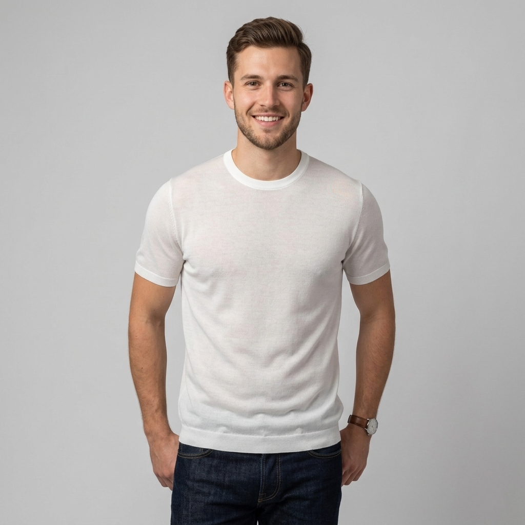 Maglia maniche corte in filo MTL699 - GALERIE