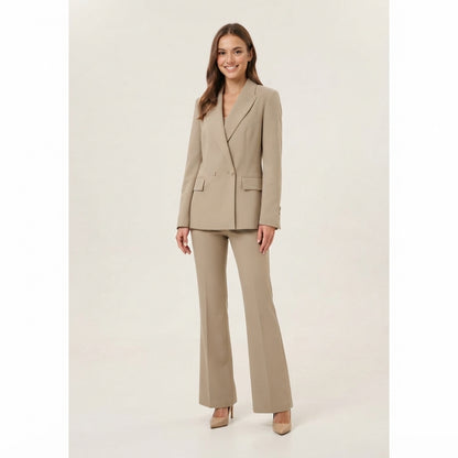 Tailleur donna doppio petto pantalone a zampa 04503/Z - ELENA CASALI