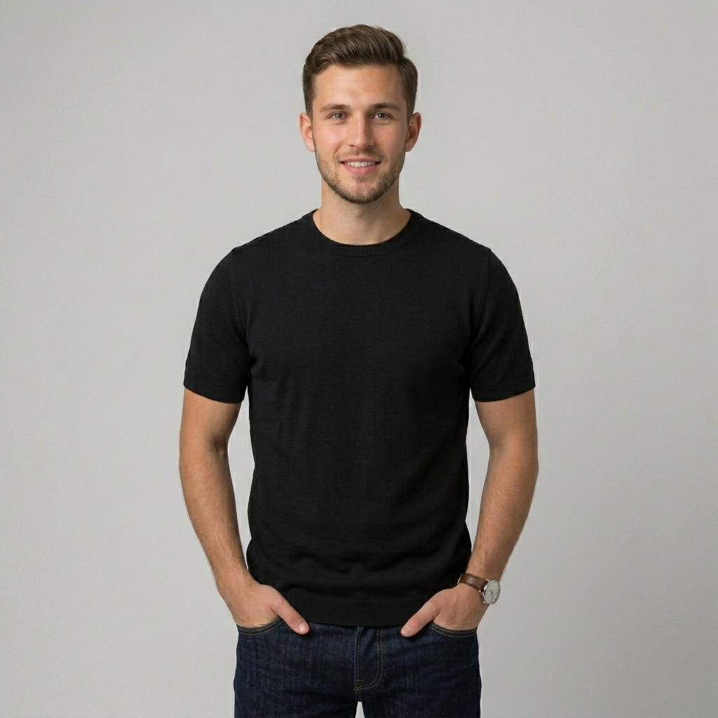 Maglia maniche corte in filo MTL699 - GALERIE