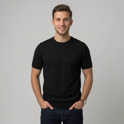 Maglia maniche corte in filo MTL699 - GALERIE