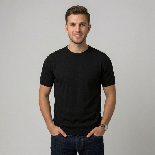 Maglia maniche corte in filo MTL699 - GALERIE