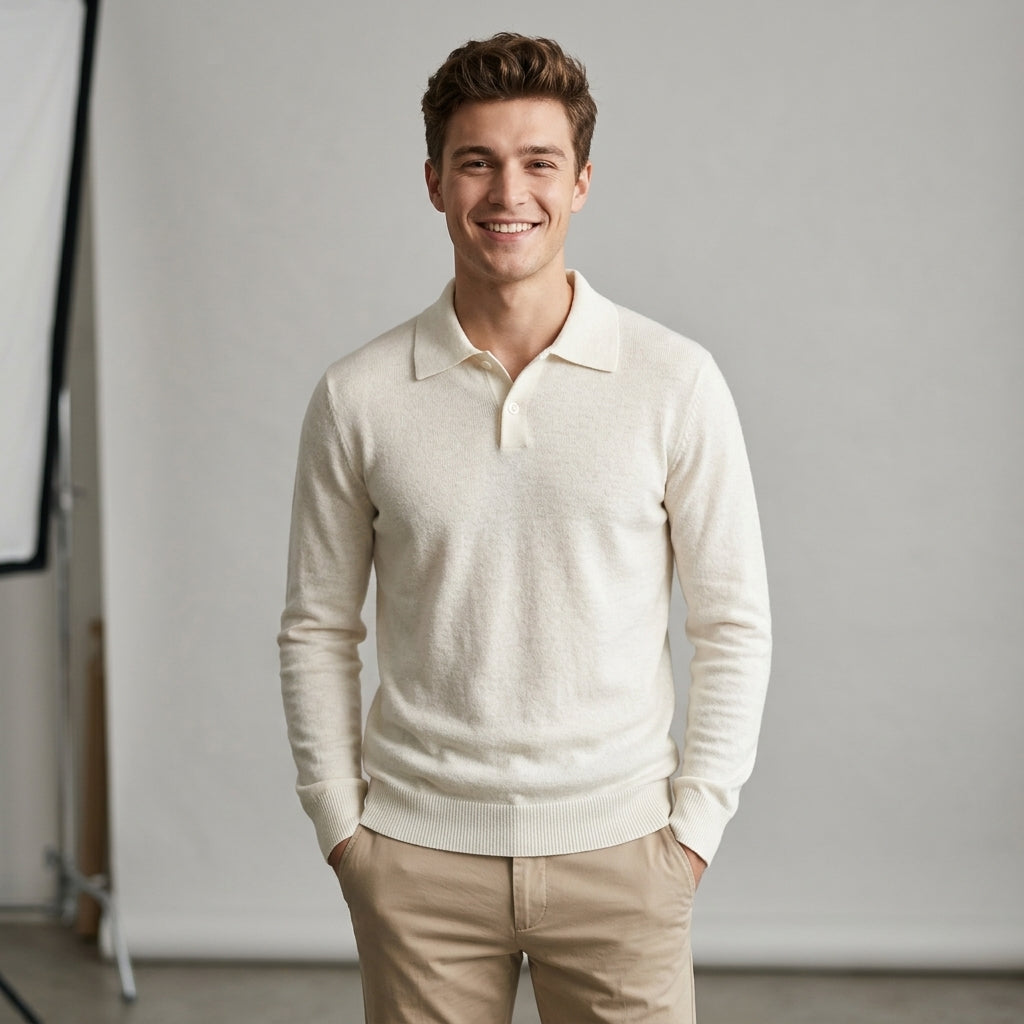 Maglia polo uomo misto lana soft touch MM935 - GALERIE