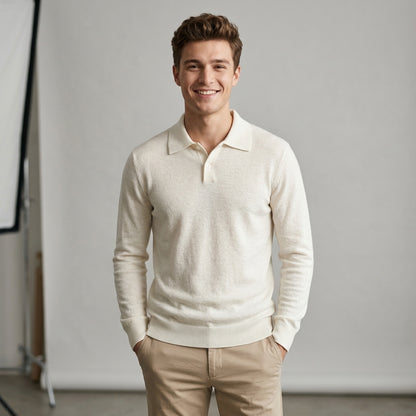 Maglia polo uomo misto lana soft touch MM935 - GALERIE