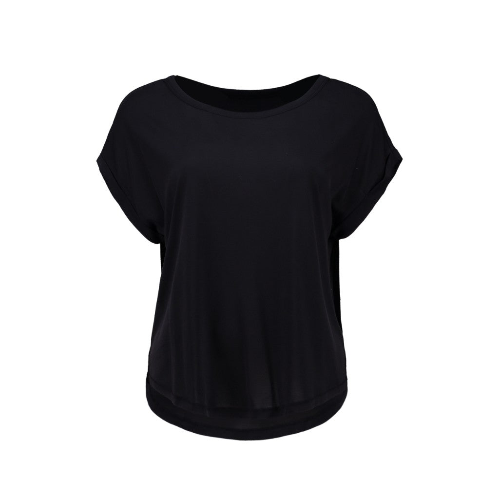 T-shirt donna basica in tessuto modal SE44NTA - HAILYS
