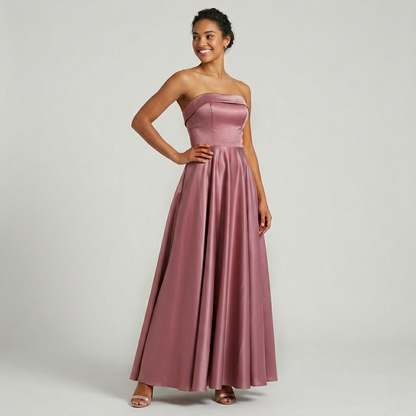 Vestito lungo cerimonia scollo a barca 51160 - FRANZESE