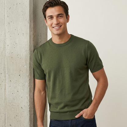 Maglia maniche corte in filo MTL699 - GALERIE
