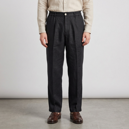 Pantalone uomo palazzo in lino 857