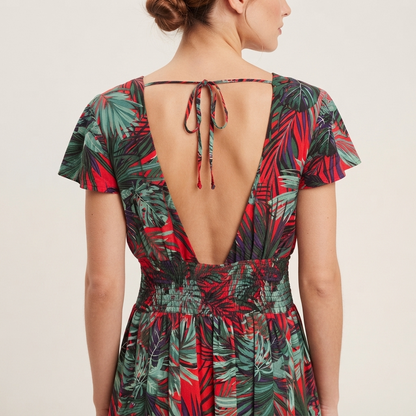 Vestito lungo schiena scoperta 3822-19