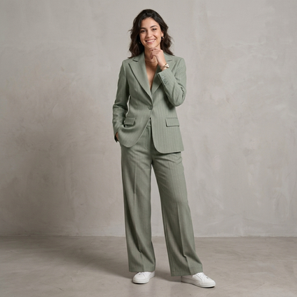 Tailleur gessato lurex 003-006 - MAYA