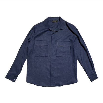 Camicia uomo modello overshirt in lino 856