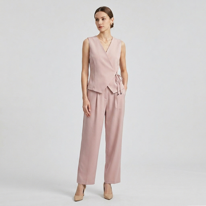 Coordinato con gilet incrocio 3484 - FRANZESE