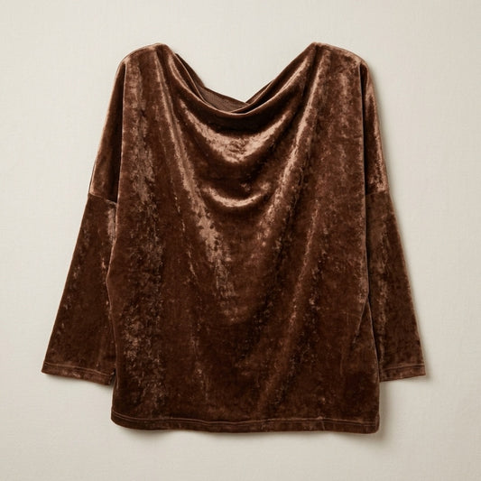Maglia donna in velluto liscio B96319 - AVENUE