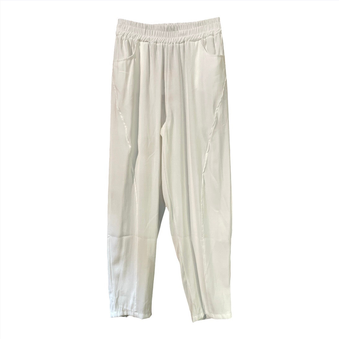 Pantalone barrel fit viscosa cupro 04D342 - EXTYN