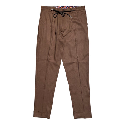 Pantalaccio puro lino tessuto lavorato ISCHIA-LINOELAST - L'UOMO SARTORIALE