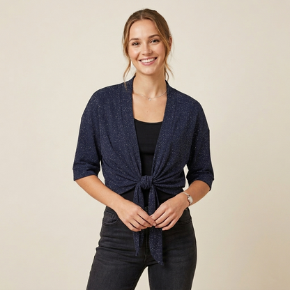 Coprispalle maglina con inserti glitter 3480 - FRANZESE