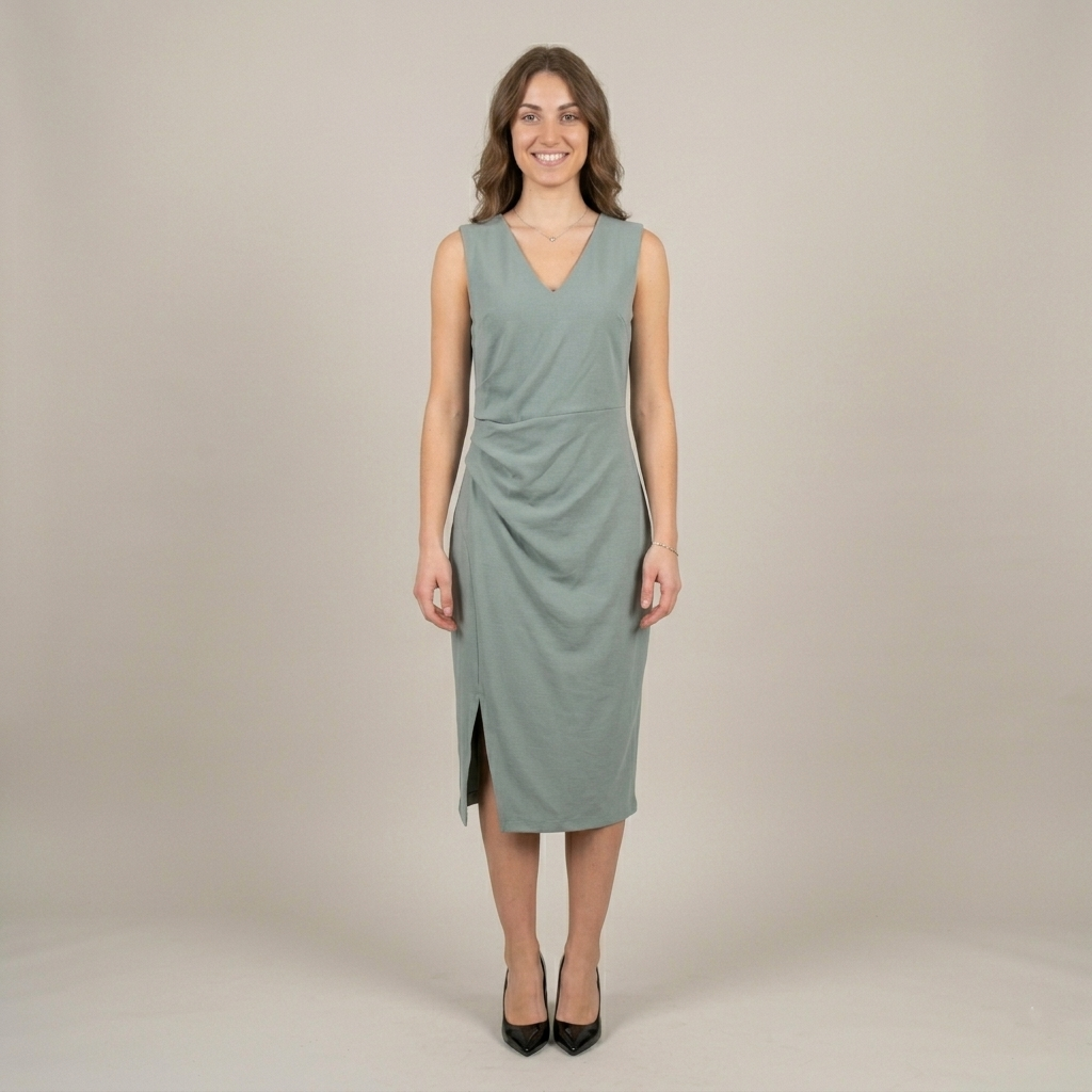 Vestito longuette drappeggio 007 - MAYA