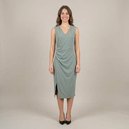 Vestito longuette drappeggio 007 - MAYA