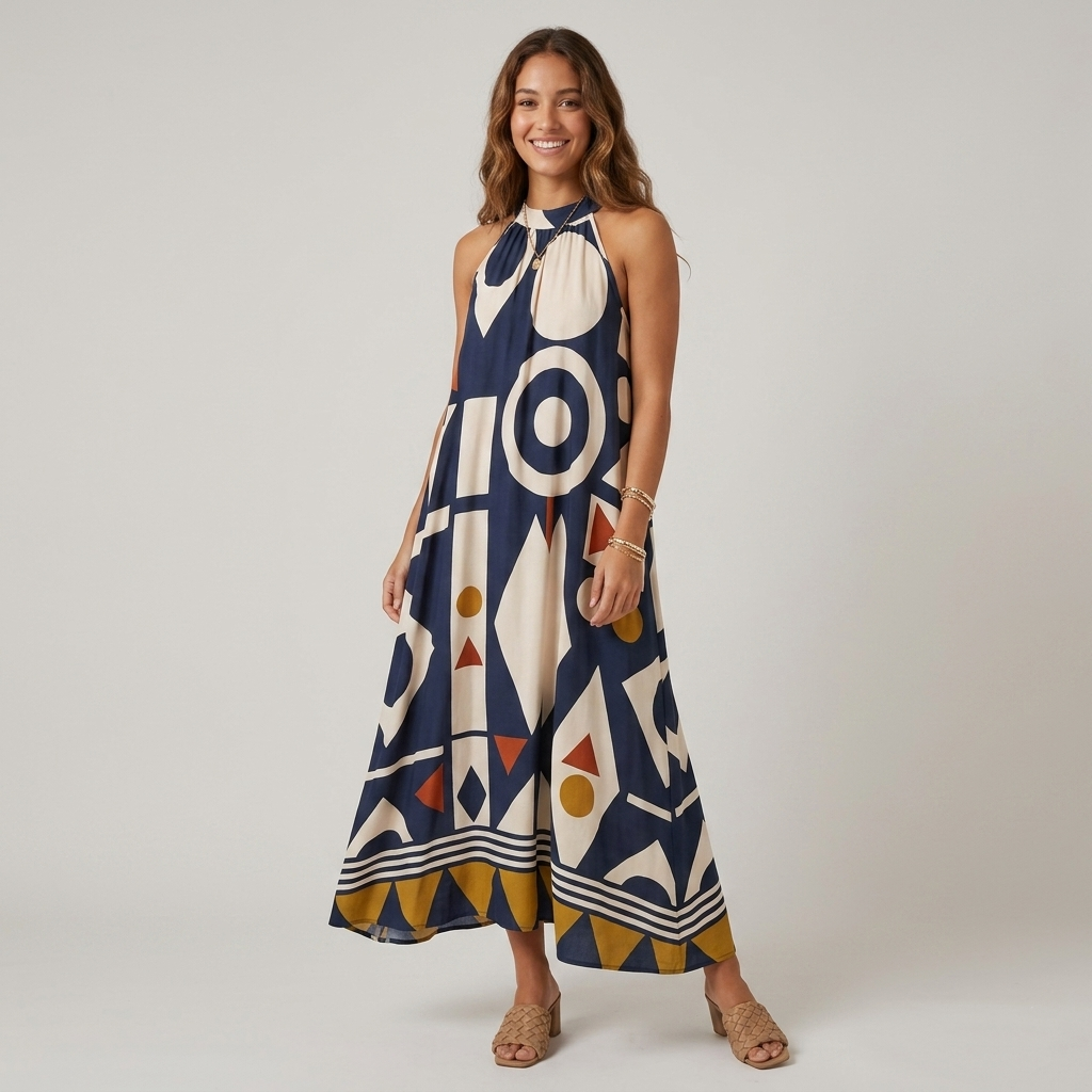 Vestito oversize in viscosa 26313 - FRANZESE