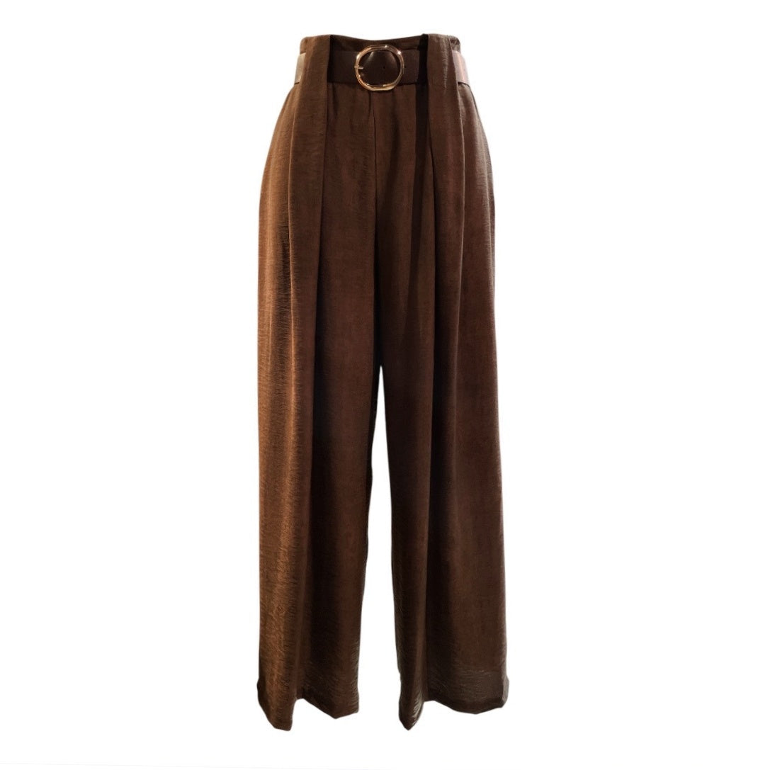 Pantalone palazzo in viscosa grisaglia 83119