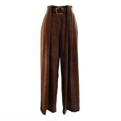 Pantalone palazzo in viscosa grisaglia 83119