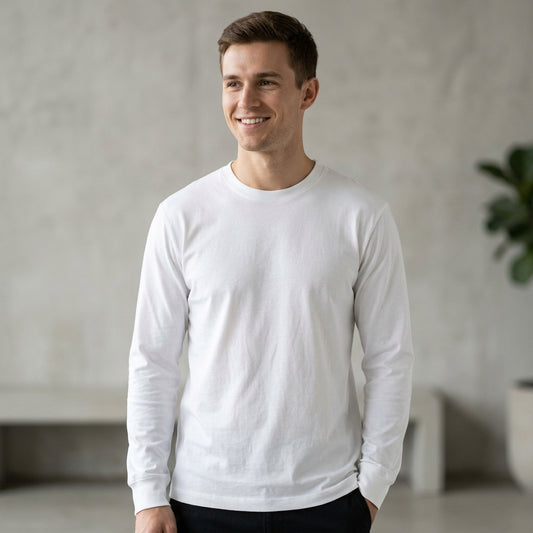 T-shirt uomo in jersey di cotone maniche lunghe MT100ML - GALERIE