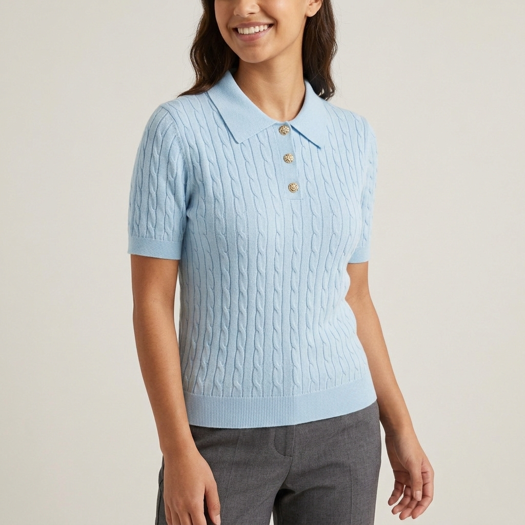 Maglia modello polo trecce MAG259 - FRANZESE
