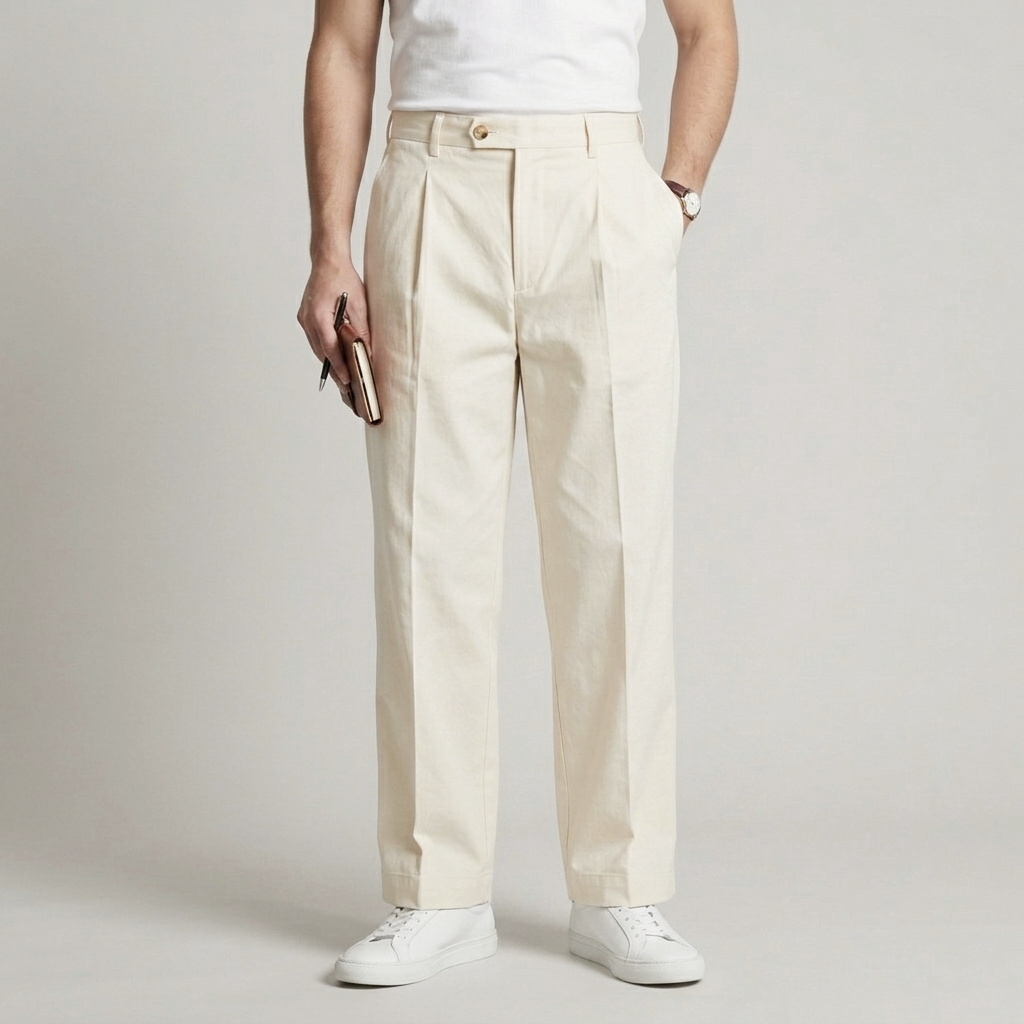 Pantalone uomo cotone gamba dritta MP429 - GALERIE