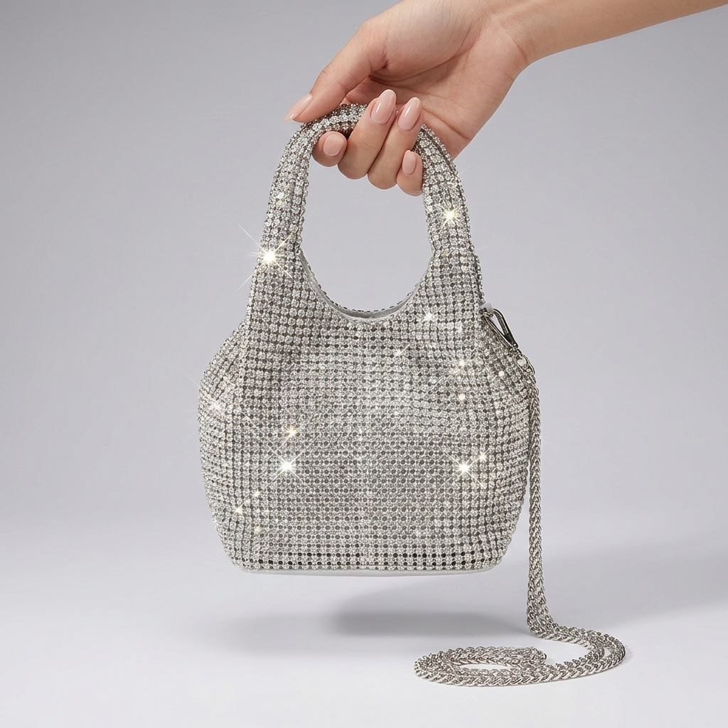 Borsa secchiello strass 30556 - FRANZESE