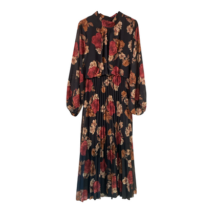 Vestito donna longuette stampa fiori 21720F