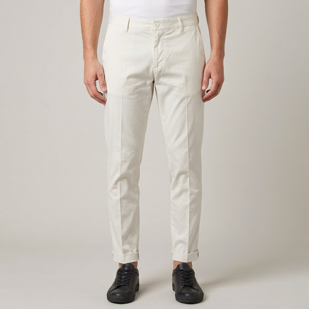 Pantaloni raso di cotone 9390LUX26